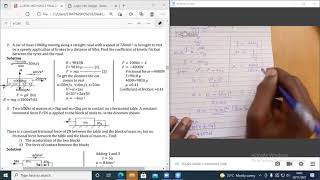 NUMERICAL PROBLEMS  SOLID FRICTION PART 2