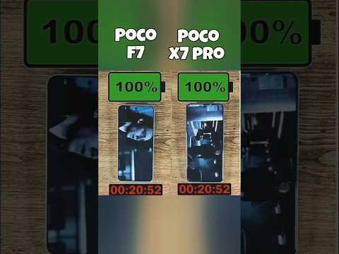 poco F7 vs poco X7 pro battery 🔋 test 🤯#shorts