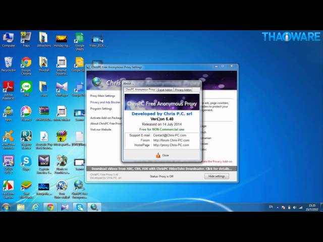   สอนวิธีการใช้โปรแกรม ChrisPC Free Anonymous Proxy ท่องเน็ตแบบไร้รอยต่อ
