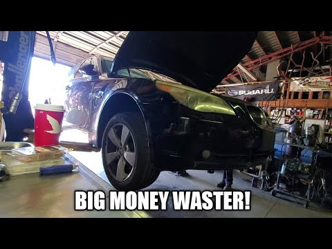 BMW E60 5 series (N62 Engine) AC compressor replacement