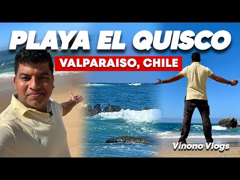 Playa El Quisco Chile 4K | Region de Valparaiso | Playa Chilena | Vinono Vlogs #elquisco #valparaiso