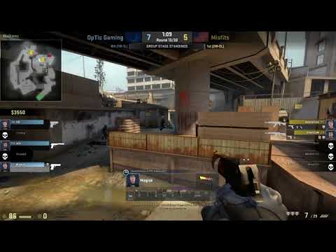 OpTiC Gaming Magisk Deagle Ace vs Misfits Overpass ESL PRO LEAGUE SEASON 6
