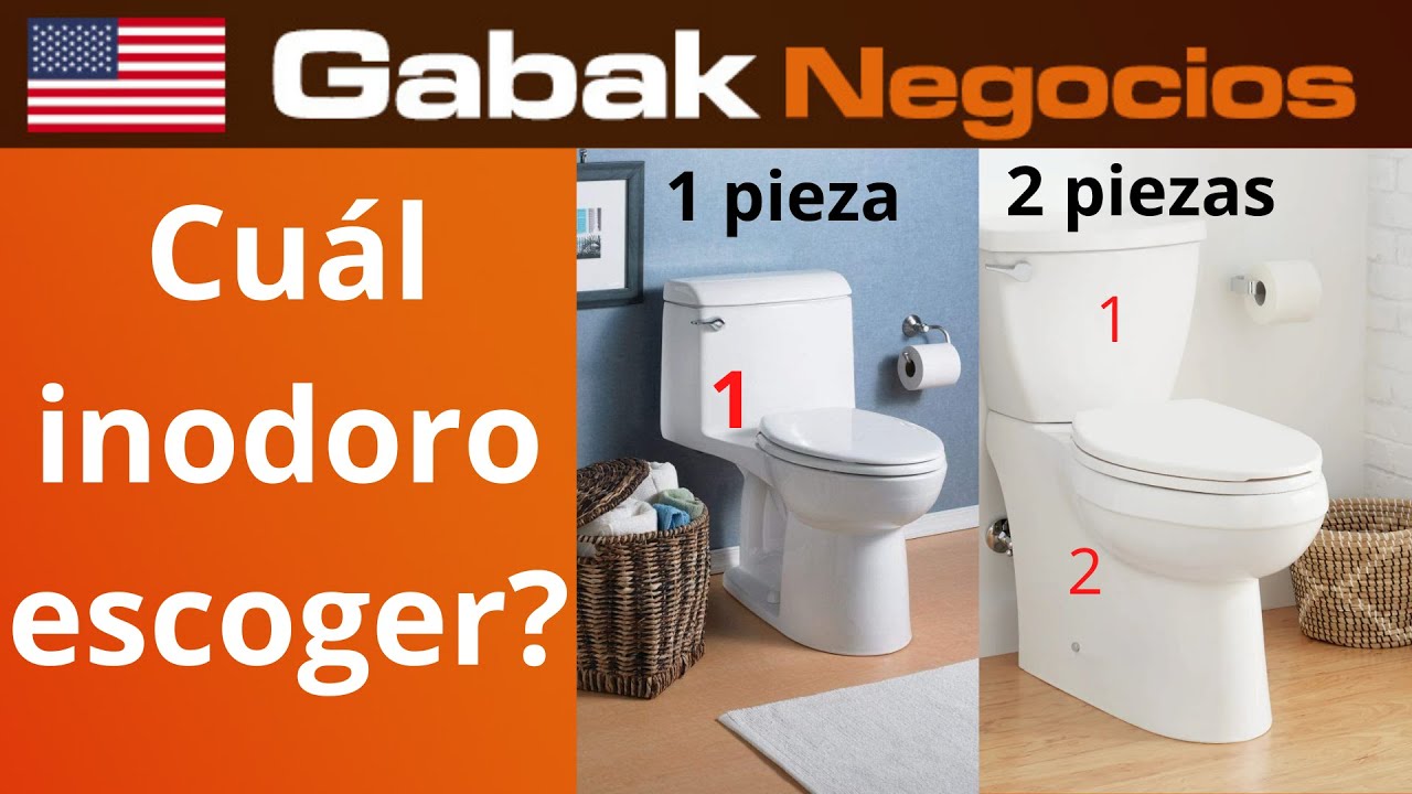 Inodoro una pieza vs 2 piezas - Cuál es el mejor