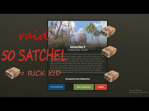 Raid stone base with 50 satchel = rich kid