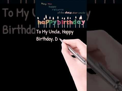 Heart Touching Birthday Wishes For Uncle #shorts