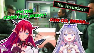 The Duality Of IRyS And Biboo When Starting The No Russian Mission In CoD Modern Warfare 2