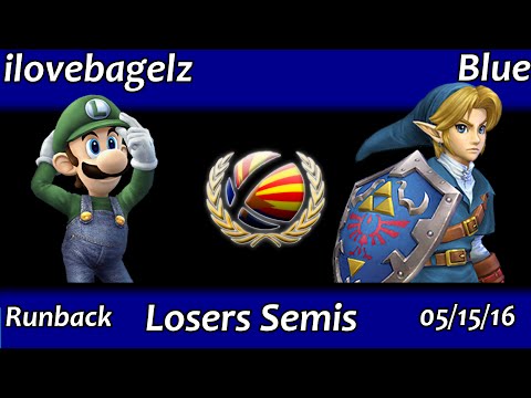 Runback Losers Semis: Blue (Link) vs ilovebagelz (Luigi)