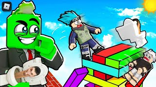 روبلوكس : تحدي النجاه من على قمه برج الجينجا ???????? مع الشباب @OtakuG @AhmedTitan !?