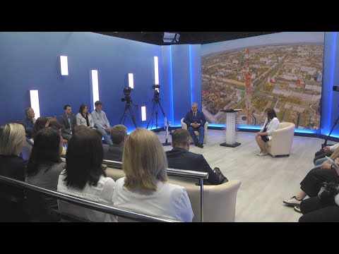 У студыі ТРК "Гомель" абмеркавалі новыя тэлепраграмы і праекты видео