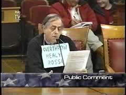 JAN 28 2008 Roy Bercaw Speaks to Cambridge City Council