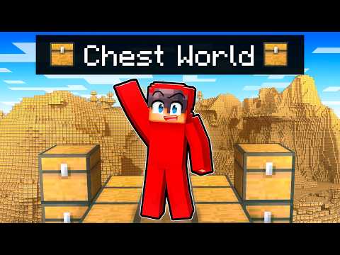 Minecraft But The ENTIRE WORLD is Chests!