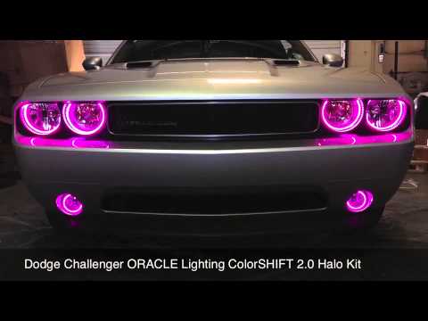 2008-2013 Dodge Challenger ORACLE ColorSHIFT Halo Headlight Kit