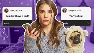 Reading ASSUMPTIONS About Me *I CRIED* (INSTAGRAM Q&amp;A) | Piper Rockelle