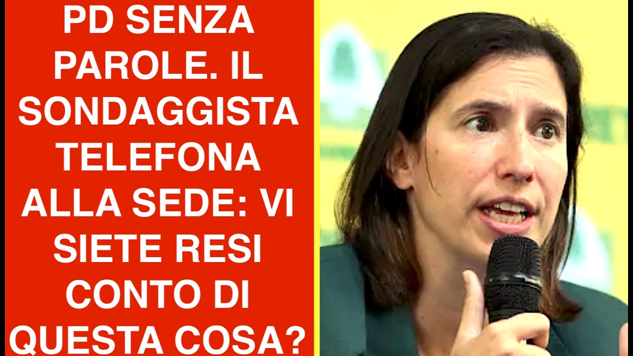 PD SENZA PAROLE. IL SONDAGGISTA TELEFONA ALLA SEDE: VI SIETE RESI CONTO DI QUESTA COSA?