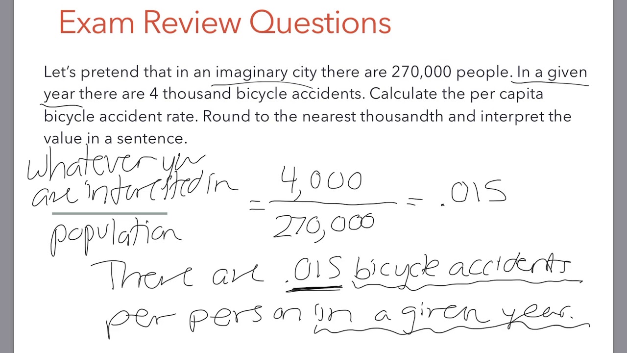 Math 123 - Exam 3 Review - Fall 2018