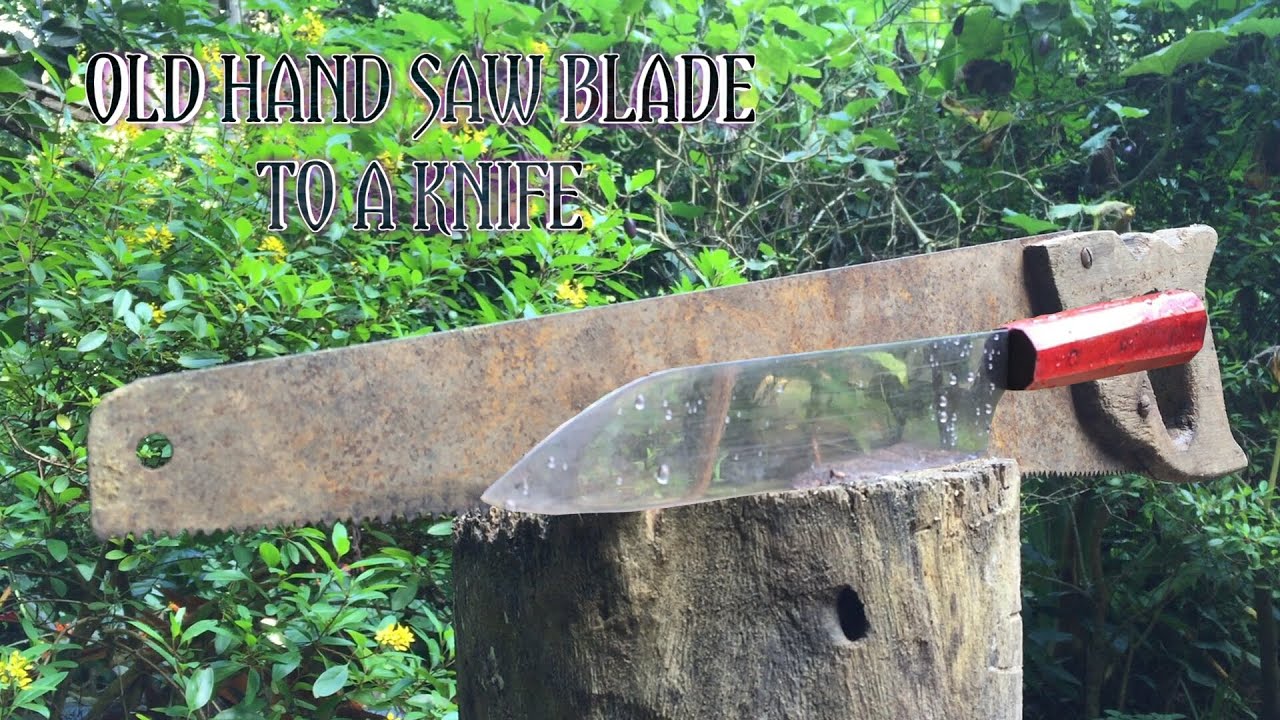 How to make a KITCHEN KNIFE from old Rusty Hand Saw 🔪