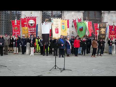 Siena celebra il 25 aprile, Piazza del campo