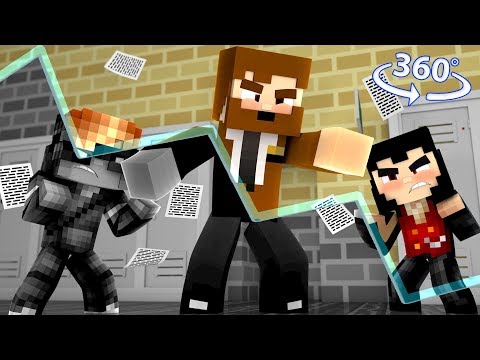 Minecraft Mystery High - PRINCIPAL'S OFFICE?! #1 - 360° VR Minecraft Roleplay