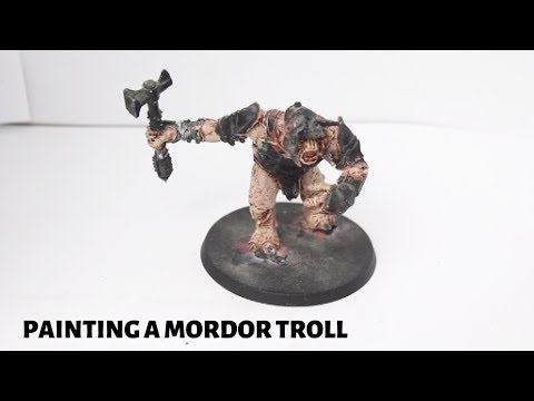 PAINTING A MORDOR TROLL