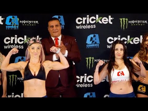 Dulce García vs. Mariana Ruiz - Weigh-in Face-Off - (Combate Estrellas 3) - /r/WMMA