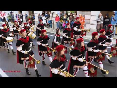 BANDA MUSICALE, SBANDIERATORI E SFILATA CAVALLI FIERA DI S. LUCA A DEMONTE (CN) DOM. 12 - 10 - 2025.
