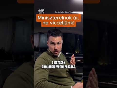 🤔 ,,Na akkor ezt mondja el még egyszer, miniszterelnök úr!" - Szűcs Gábor