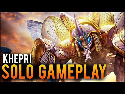 Como jogar de KHEPRI solo! | SMITE  gameplay
