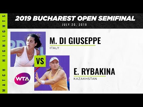Martina Di Giuseppe contro Elena Rybakina | Semifinale dell'Open di Bucarest 2019 | Momenti salie...