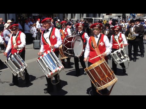 Zermatt Folklore Festival & the Matterhorn - Switzerland- August 2018