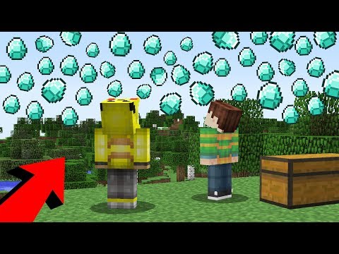 Minecraft'ta EFSANE ELMAS YAĞMURU!