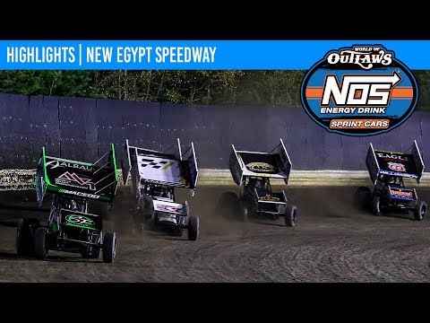 World of Outlaws NOS Energy Drink Sprint Cars | New Egypt Speedway | October 10, 2025 | HIGHLIGHTS
