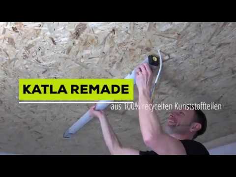 WELTNEUHEIT! KATLA REMADE - Feuchtraum-Leuchte aus 100% recycelten Kunststoffteilen.