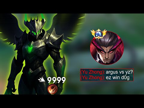 ARGUS VS YZ!! BUFFED YU ZHONG VS OLD ARGUS🔥 WHO WILL WIN!!