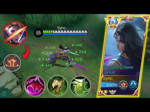 FINALLY!! NEW HYBRID EMBLEM SET UP FOR ARLOTT WITH EXPLOSIVE DAMAGE! + TANK BUILD | MLBB