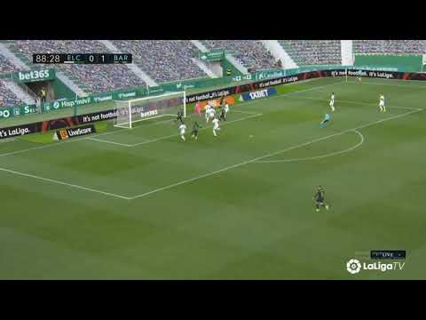 Riqui Puig goal vs Elche 1st goal for Barcelona