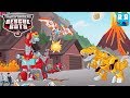TRANSFORMERS RESCUE BOTS Budge World New Games Dinobot Heatwave VS Dinobot Bumblebee