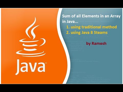 JAVA FAQ # 114 || How to Sum of all Elements in an Array in Java?