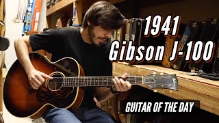 Video thumbnail for 1941 Gibson J-100 Sunburst | Guitar of the Day by Normans Rare Guitars