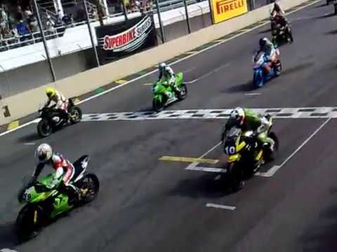 Rally of the Interlagos super bike championship race (kawasaki ninjinha 250 category)