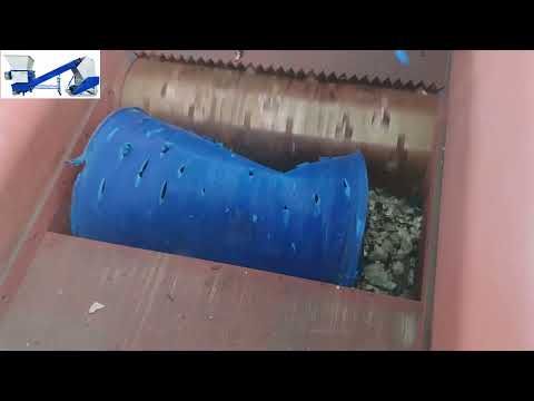 55-Gallon plastic vatenversnipperaar in actie | Test vóór verzending