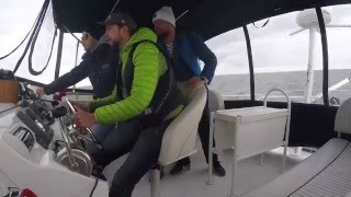 Шторм видео на рыбинском водохранилище