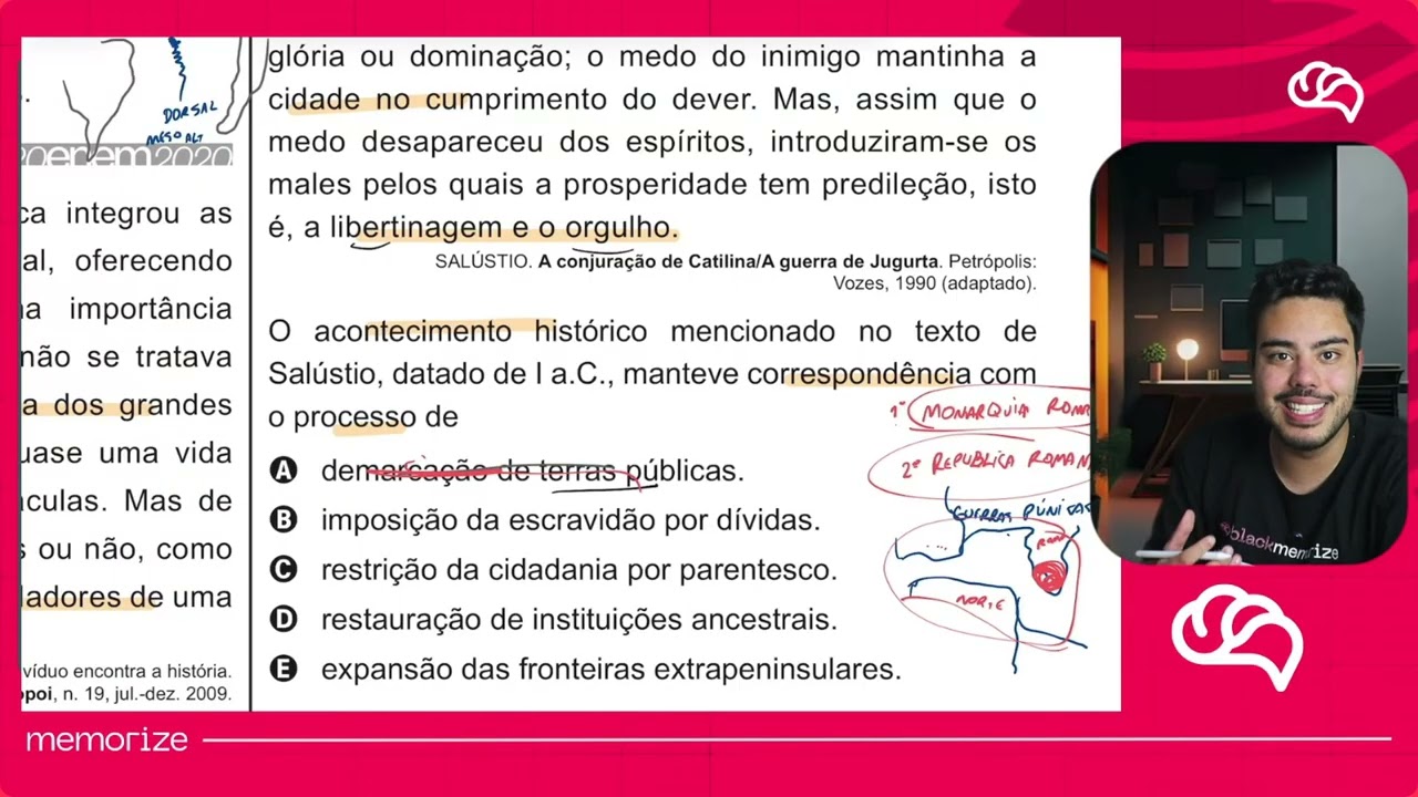 Resolução em Vídeo — Questão 70 ENEM 2020