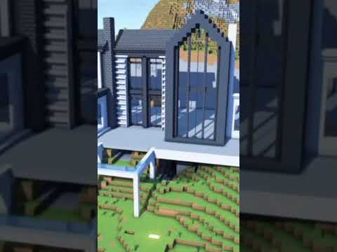 How to Build modern house in minecraft #minecraft