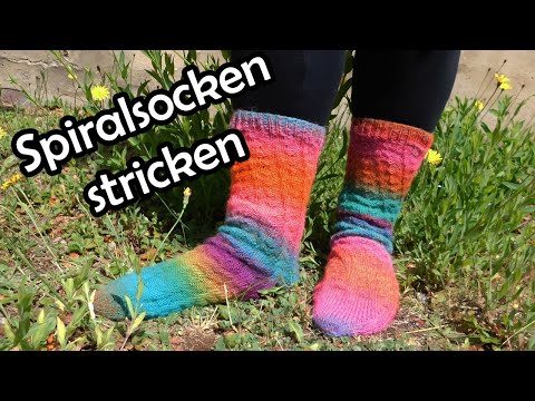 SPIRALSOCKEN stricken - Bobbel Strickanleitung