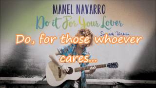 Manel Navarro - Do It For Your Lover | Lyrics