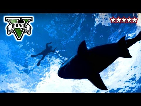 GTA 5 SHARK ATTACK - Hunting Sharks on GTA V - Funny Crew Moments Grand Theft Auto 5