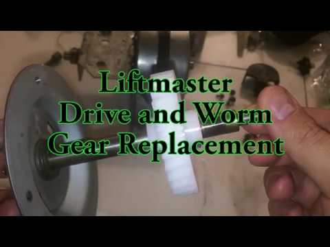 Garage Door Opener Gear Replacement (craftsman sears liftmaster chamberlain)