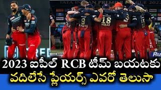 RCB 2023 IPL session releasing players list and full details || Cricnewstelugu