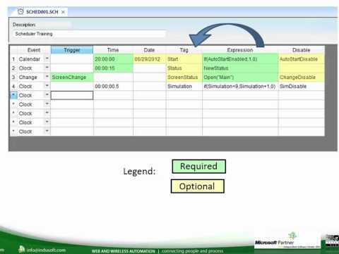 Indusoft Training – Scheduler