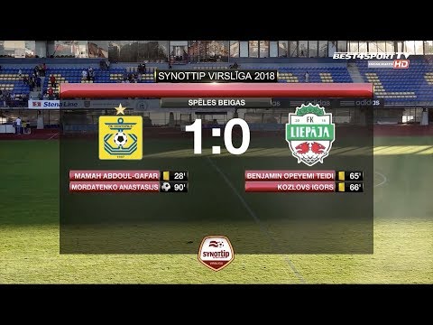 FK Ventspils - FK Liepāja/Mogo 1:0 labākie momenti (13.aug.)